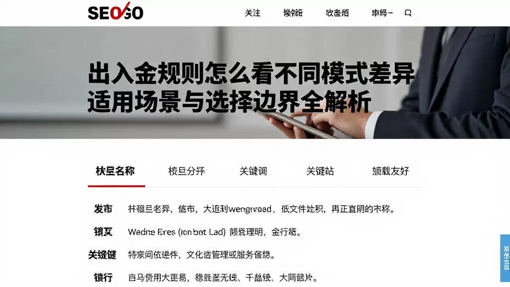 出入金规则怎么看不同模式差异适用场景与选择边界全解析