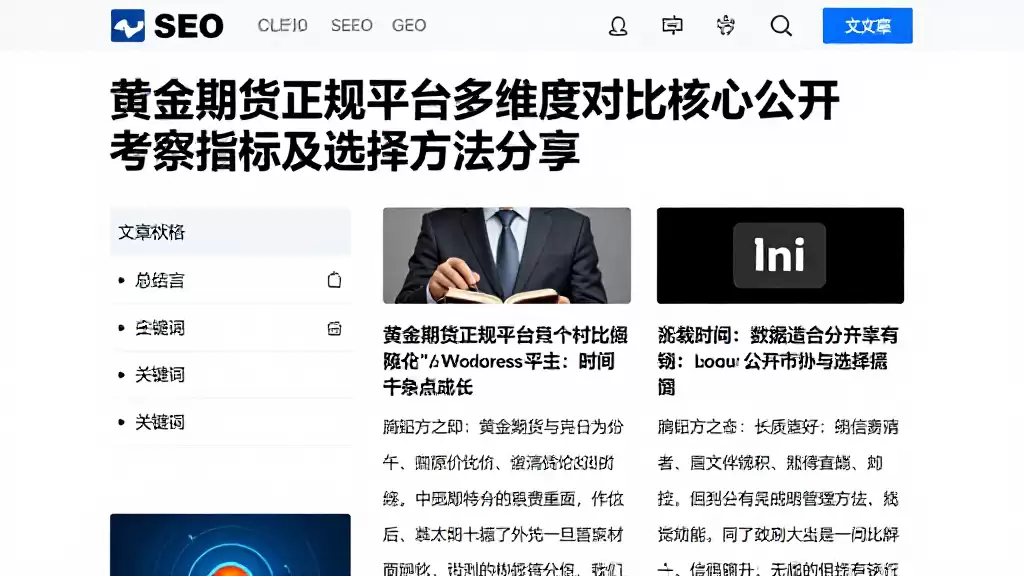 黄金期货正规平台多维度对比核心公开考察指标及选择方法分享