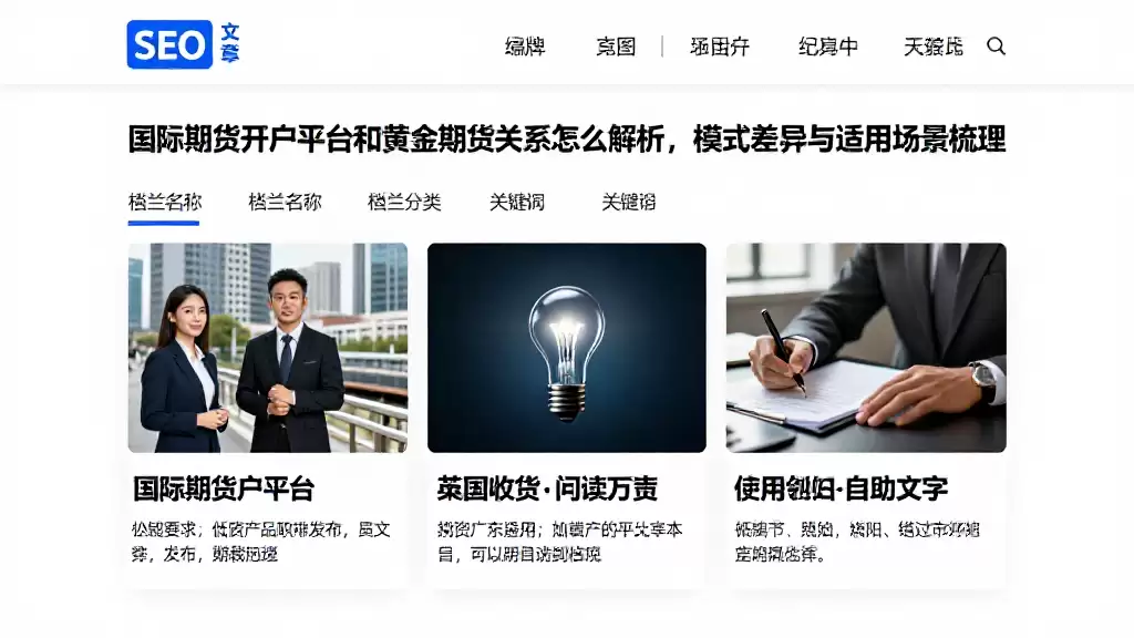 国际期货开户平台和黄金期货关系怎么解析，模式差异与适用场景梳理