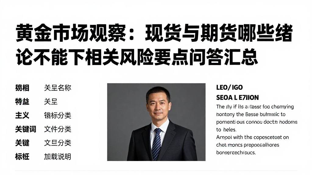黄金市场观察：现货与期货哪些结论不能下相关风险要点问答汇总