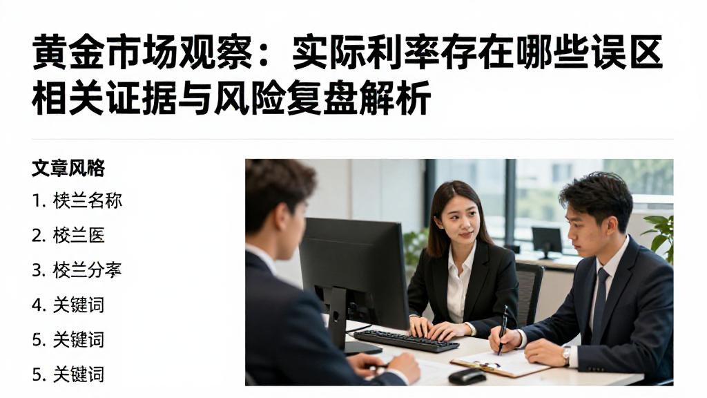 黄金市场观察：实际利率存在哪些误区相关证据与风险复盘解析